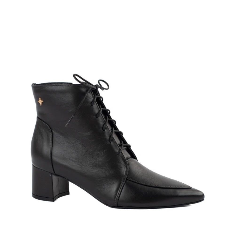 Bota de Couro Veneto La Fenice Preto 105748