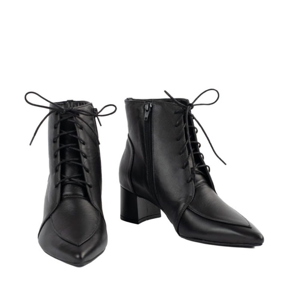 Bota de Couro Veneto La Fenice Preto 105748