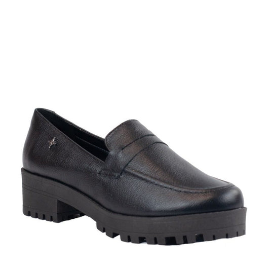 Mocassim de Couro La Fenice Preto 105741