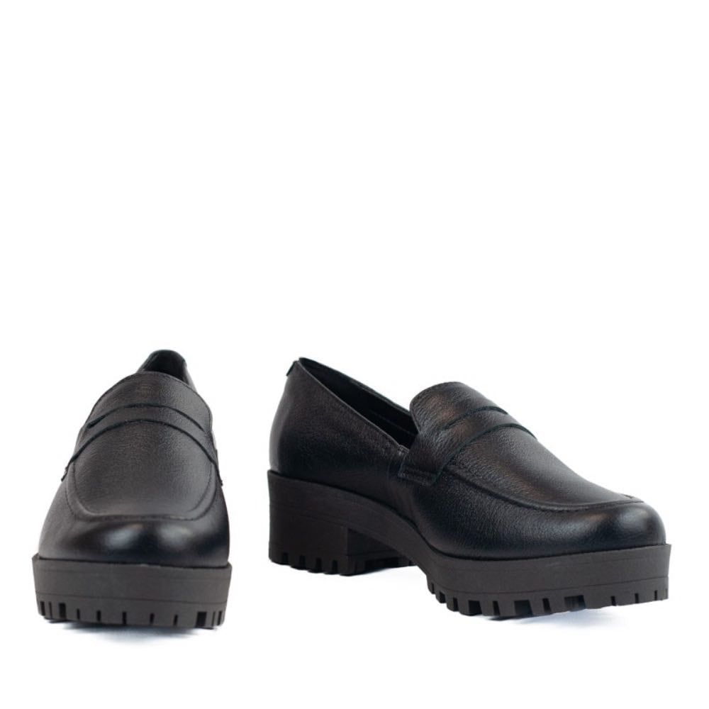 Mocassim de Couro La Fenice Preto 105741