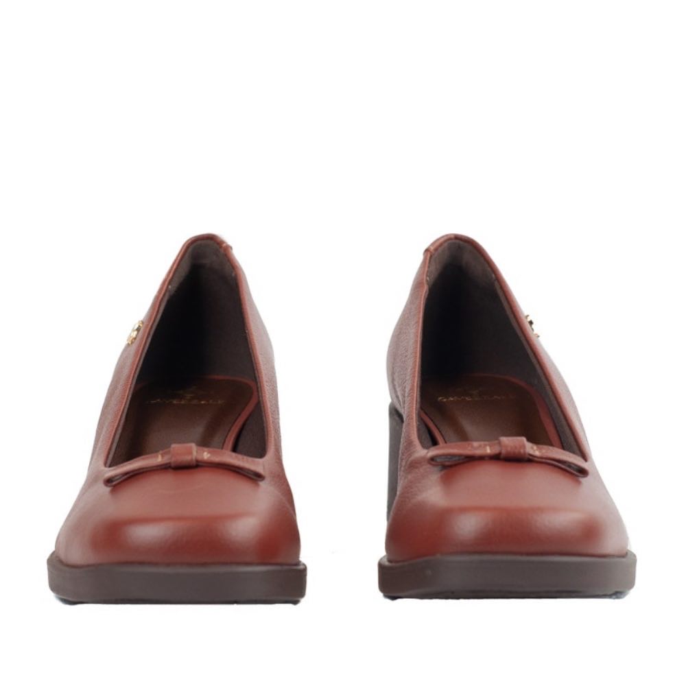 Scarpin de Couro La Fenice Conhaque 105742