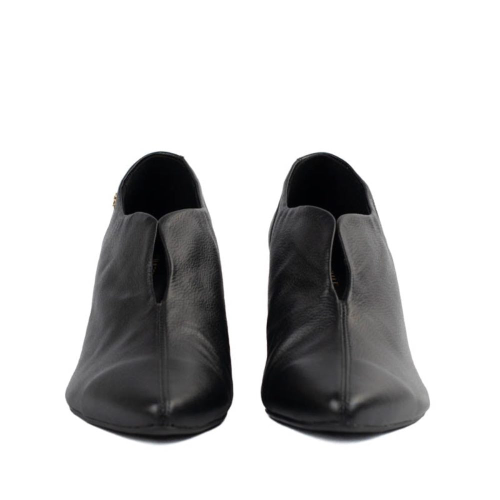 Bota Curta de Couro La Fenice Preto 105752