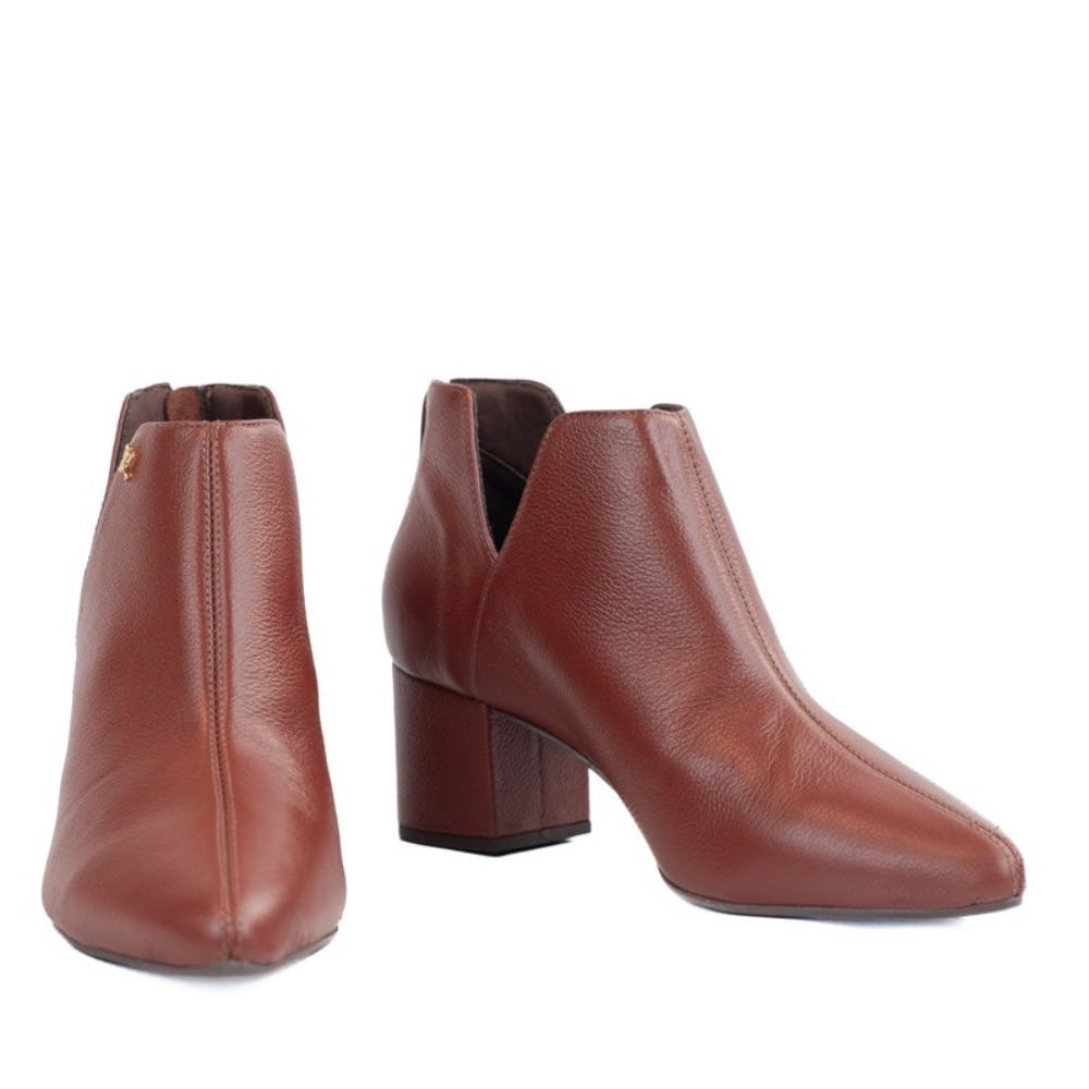 Bota de Couro La Fenice Conhaque 105754