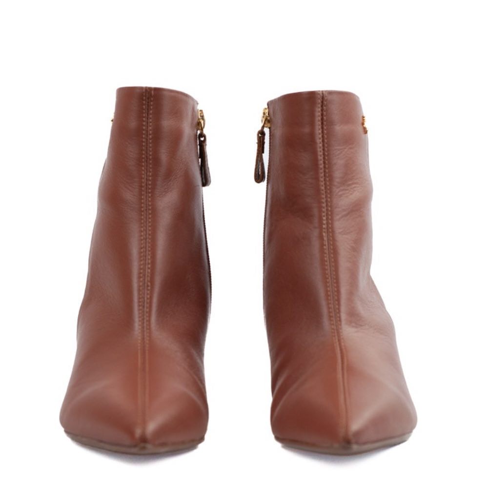 Bota Curta de Couro La Fenice Wood 105719