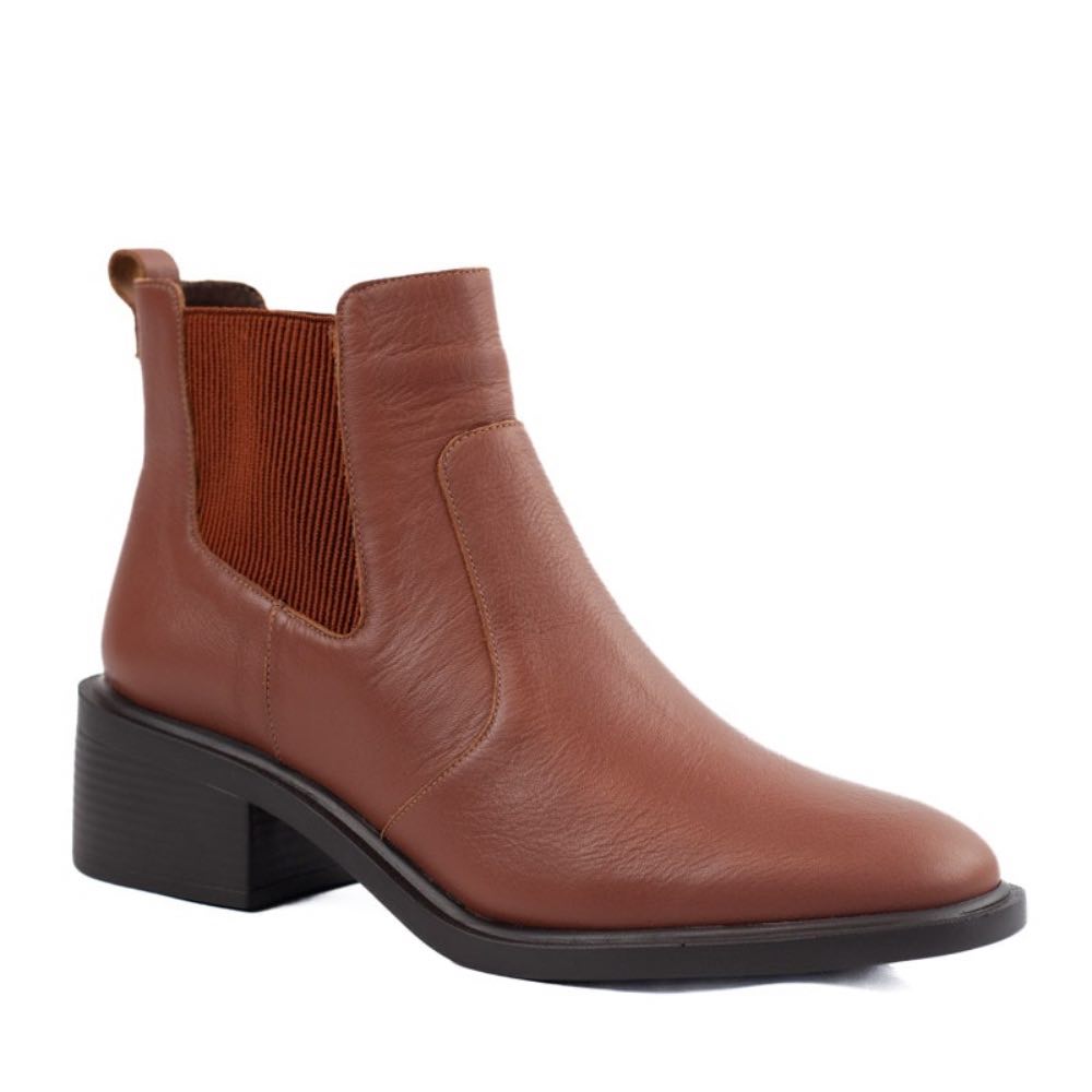 Bota Curta de Couro La Fenice Wood 105720