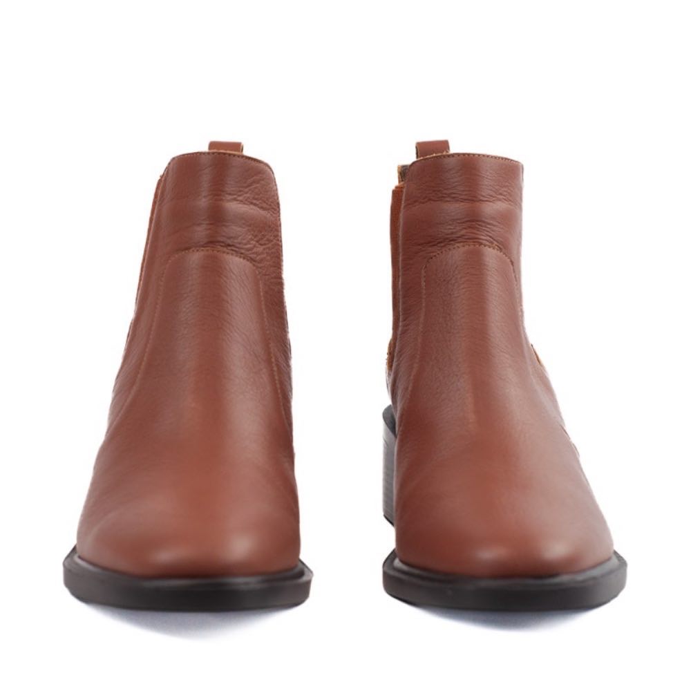 Bota Curta de Couro La Fenice Wood 105720
