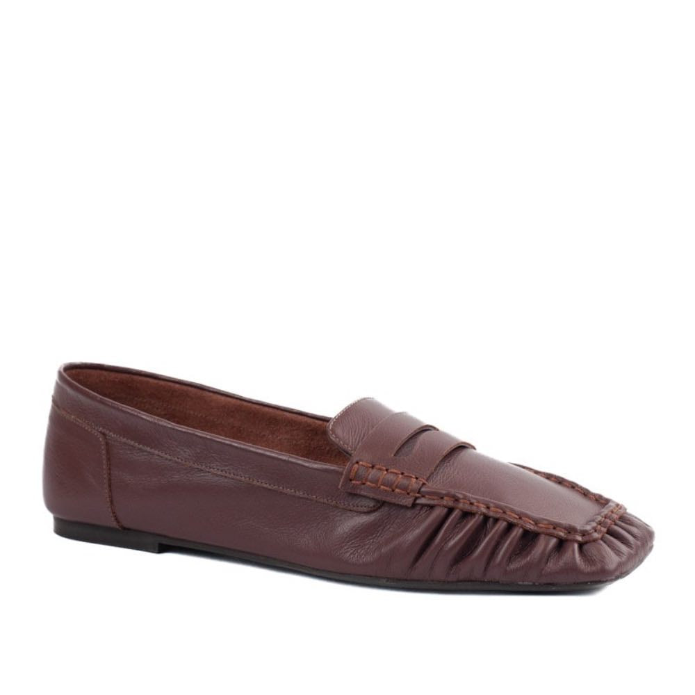 Mocassim de Couro Veneto La Fenice Marrom 105723