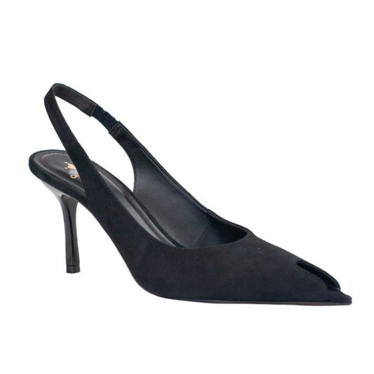 Slinback de Couro Nobuck La Fenice Preto 105731