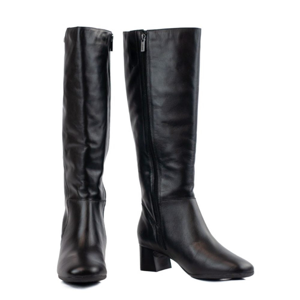 Bota Longa de Couro Veneto La Fenice 105717 Preto