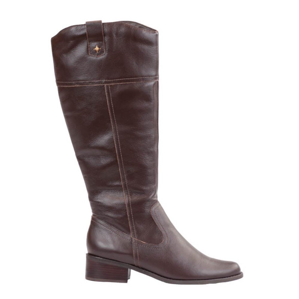 Bota Longa de Couro Veneto La Fenice Brown 105736