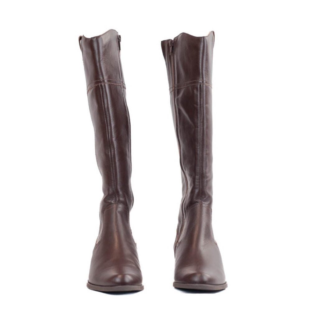 Bota Longa de Couro Veneto La Fenice Brown 105736