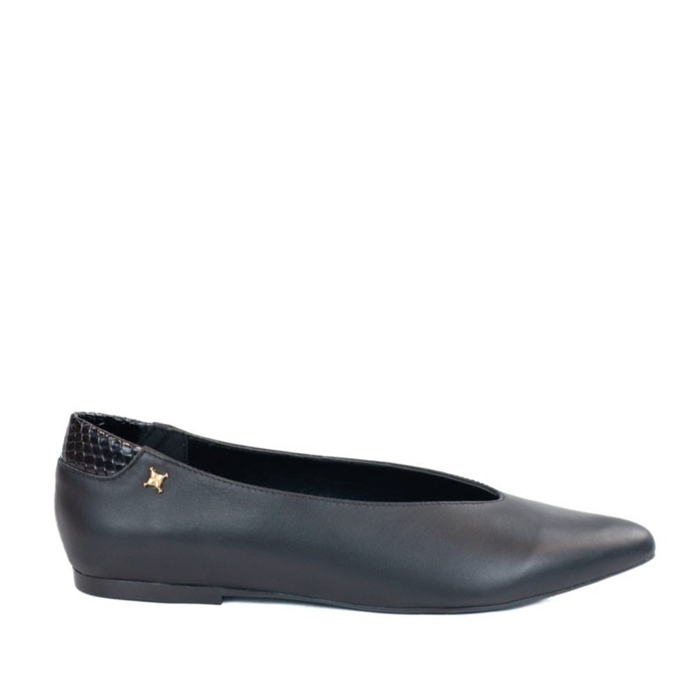 Sapatilha de Couro Atanado La Fenice Preto 105749