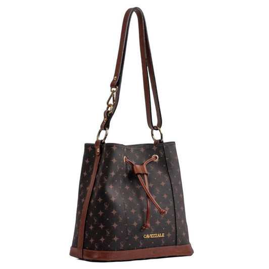 Bolsa Bucket Média Personnalité La Fenice Chocolate/Toffe 105764