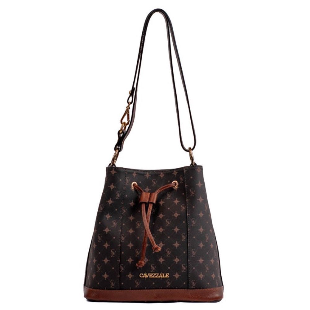 Bolsa Bucket Média Personnalité La Fenice Chocolate/Toffe 105764