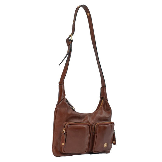 Bolsa Hobo Grande de Couro Comfy La Fenice Toffe 105777