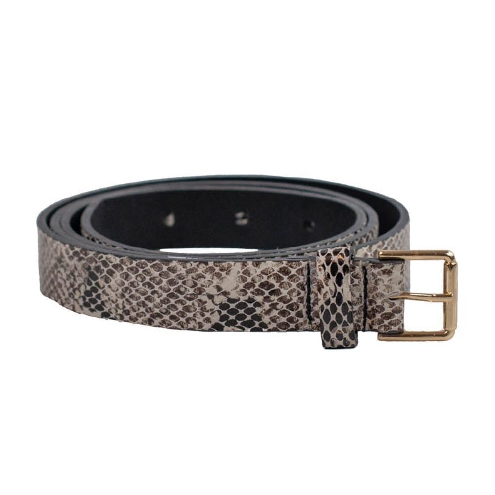 Cinto de Couro Snake Natural La Fenice 105780 G