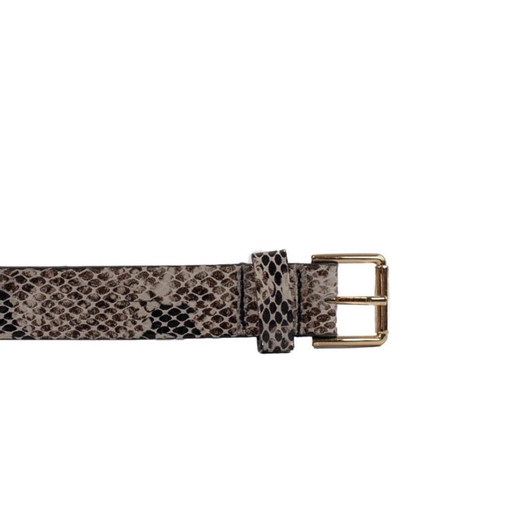 Cinto de Couro Snake Natural La Fenice 105780 G