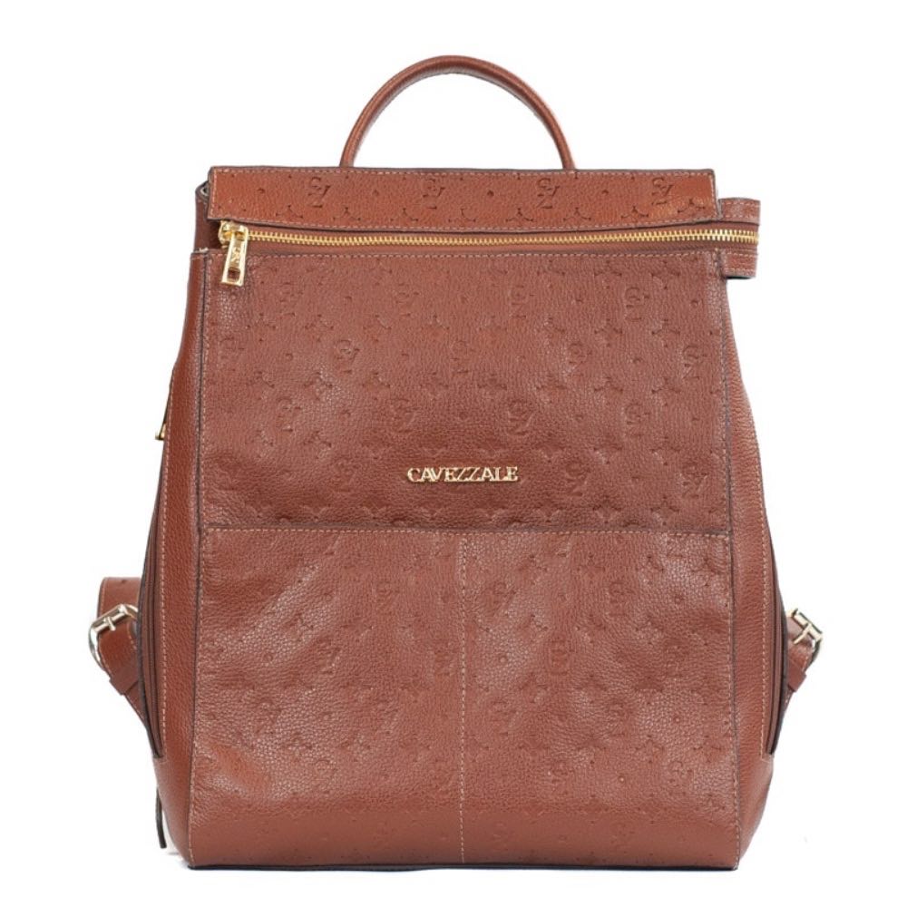 Mochila de Couro Floter Monograma La Fenice Whisky 105789