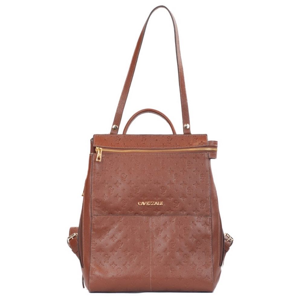 Mochila de Couro Floter Monograma La Fenice Whisky 105789