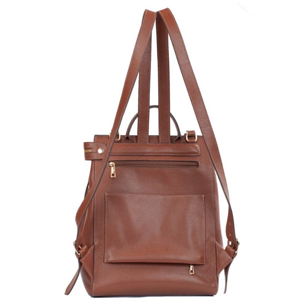 Mochila de Couro Floter Monograma La Fenice Whisky 105789