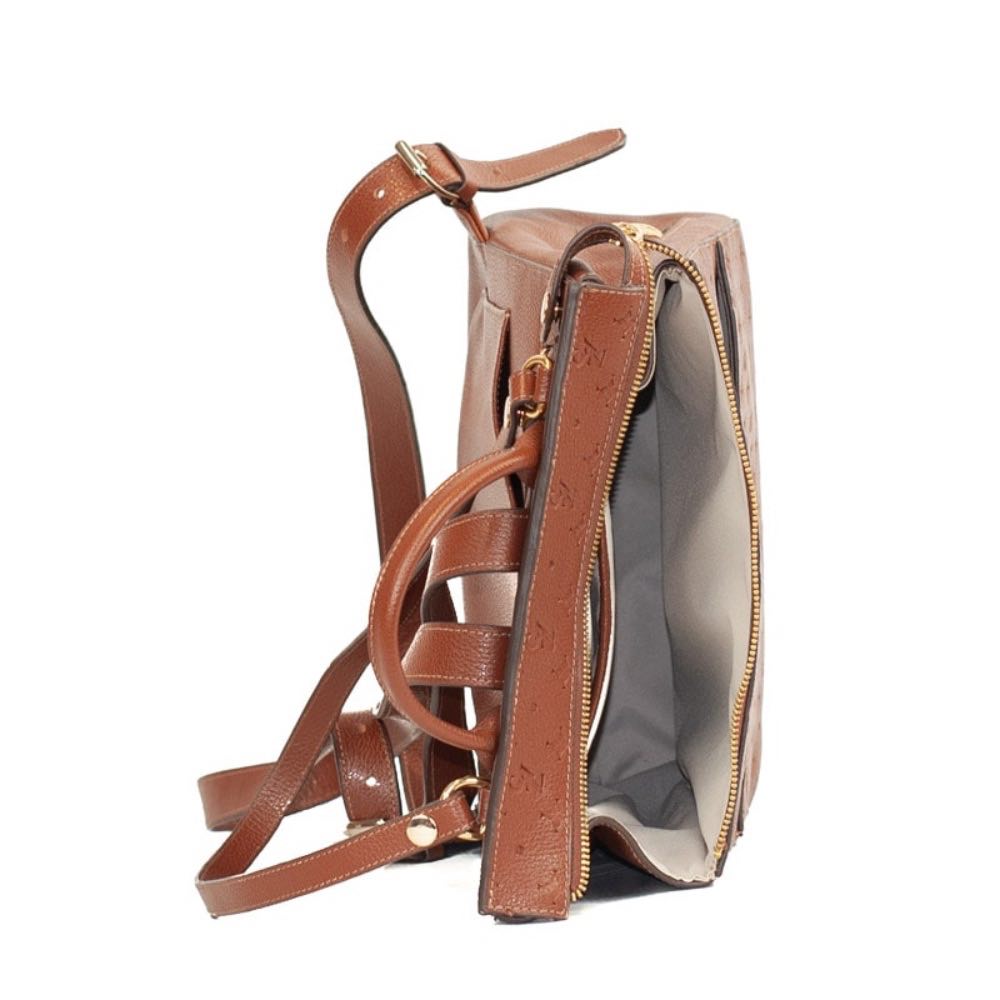 Mochila de Couro Floter Monograma La Fenice Whisky 105789