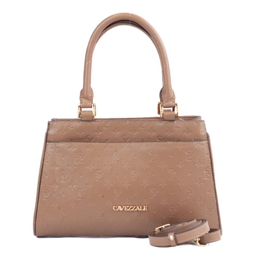 Tote Bag Média Couro Floter Monograma La Fenice Taupe 105797