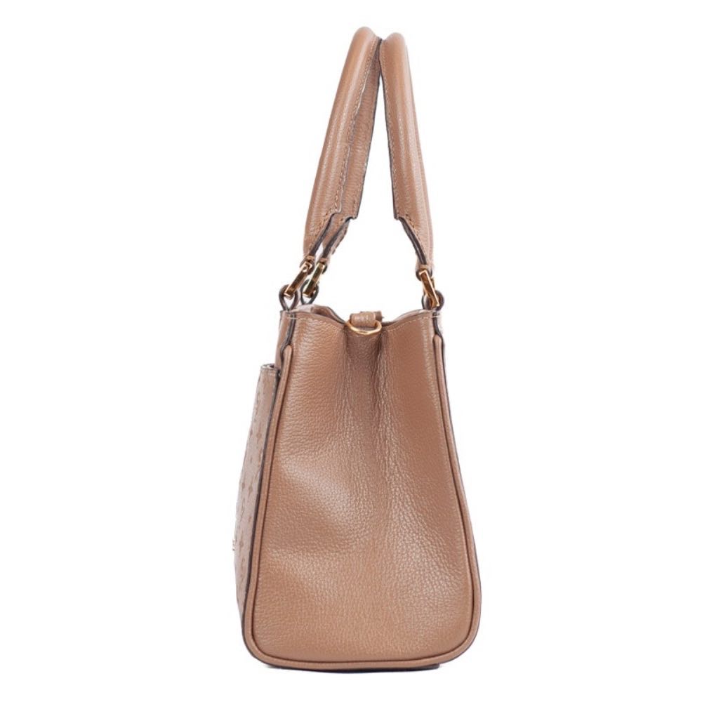 Tote Bag Média Couro Floter Monograma La Fenice Taupe 105797