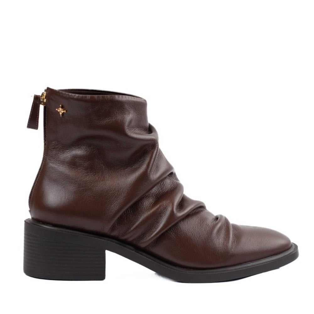 Bota de Couro Veneto La Fenice Brown 105721