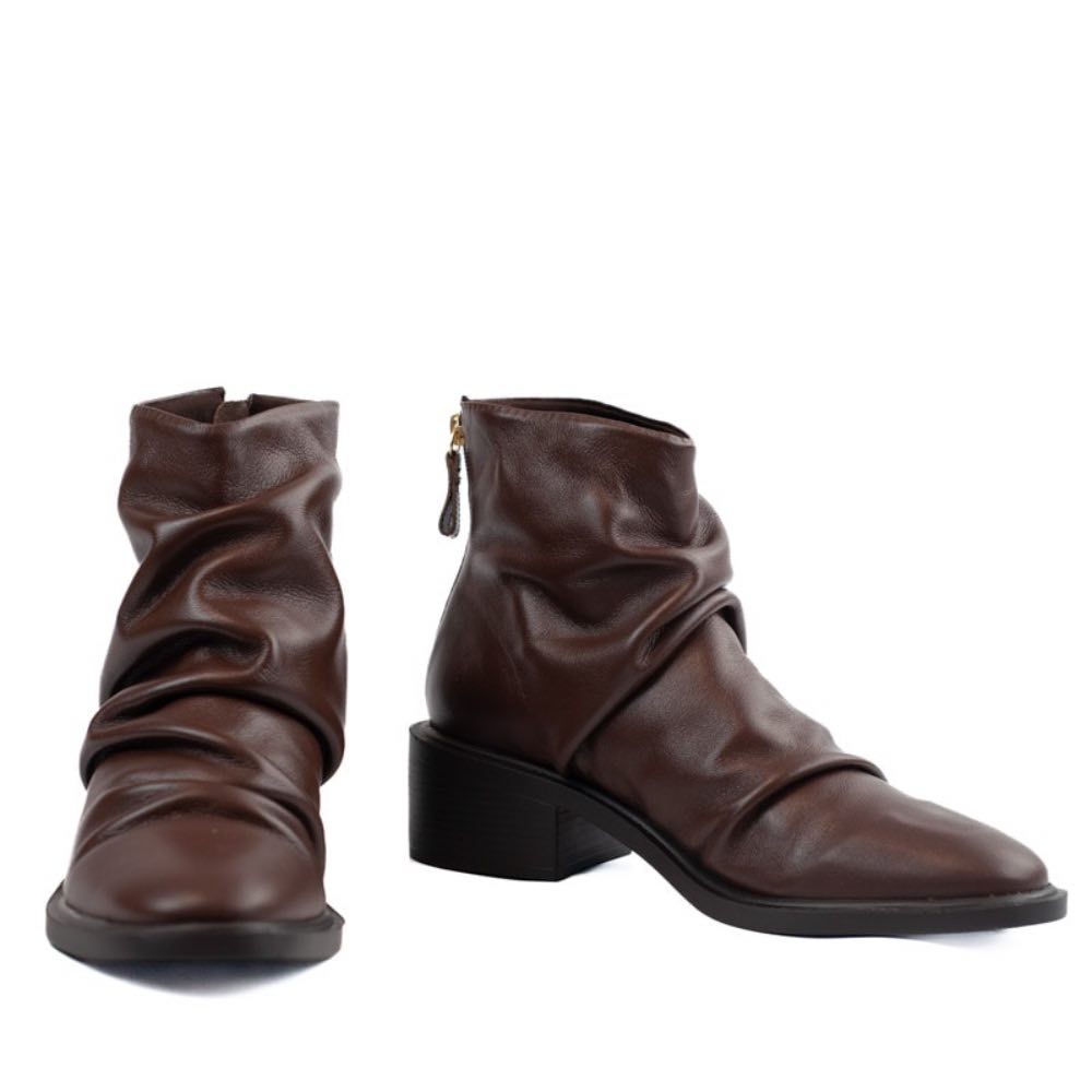 Bota de Couro Veneto La Fenice Brown 105721