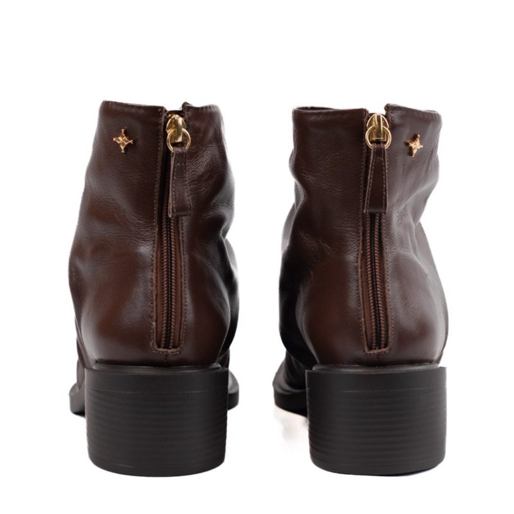 Bota de Couro Veneto La Fenice Brown 105721