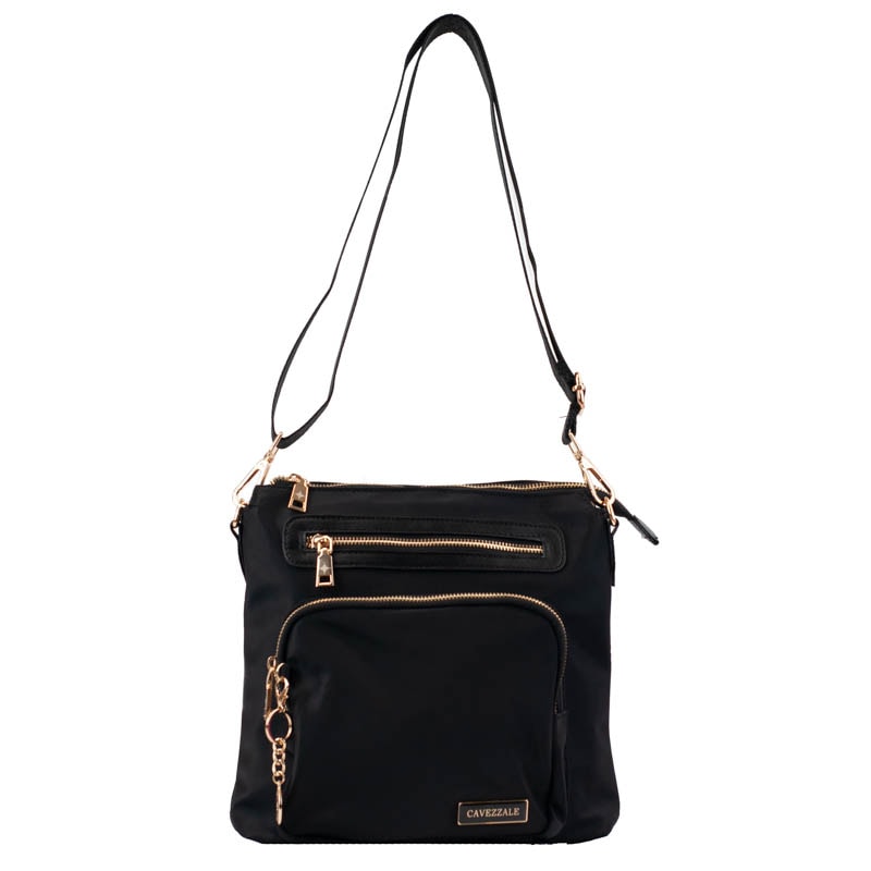 Bolsa Tiracolo Média de Nylon La Fenice Preto 105688