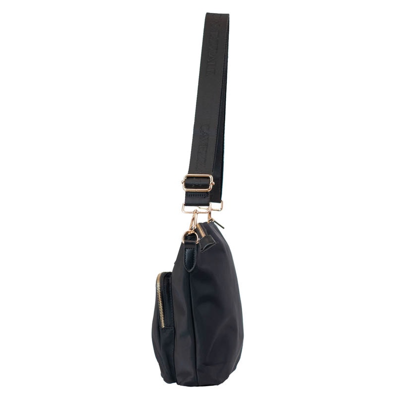 Bolsa Tiracolo Média de Nylon La Fenice Preto 105688
