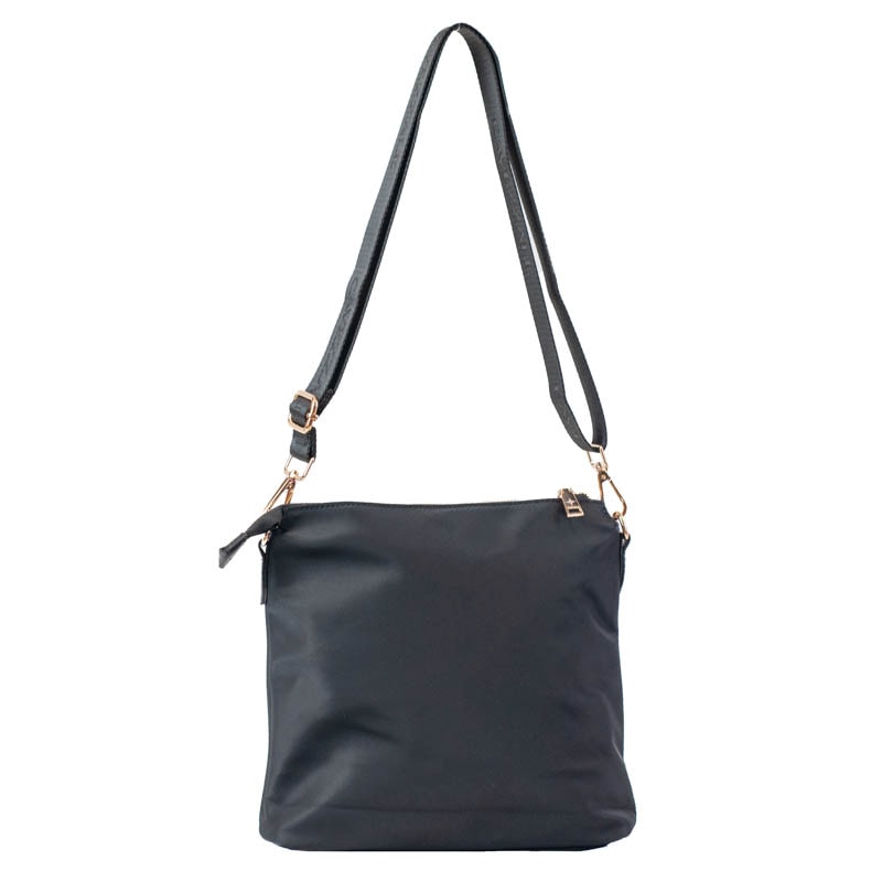Bolsa Tiracolo Média de Nylon La Fenice Preto 105688