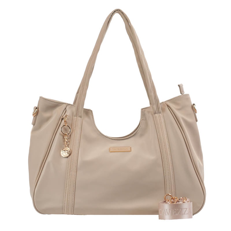 Shopping Bag Grande de Nylon La Fenice Bege 105689