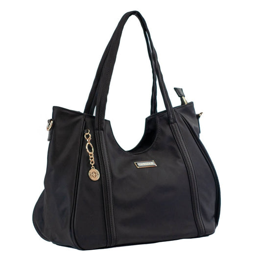 Shopping Bag Grande de Nylon La Fenice Preto 105689