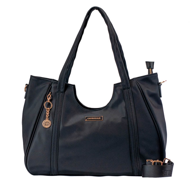 Shopping Bag Grande de Nylon La Fenice Preto 105689