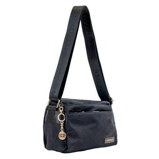 Bolsa Tiracolo Média de Nylon La Fenice Preto 105690