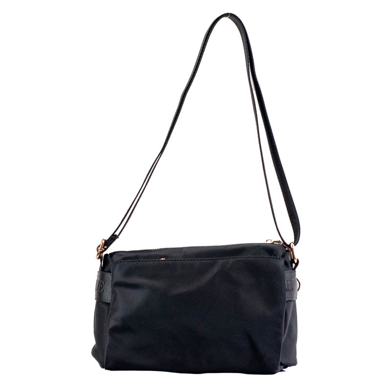 Bolsa Tiracolo Média de Nylon La Fenice Preto 105690