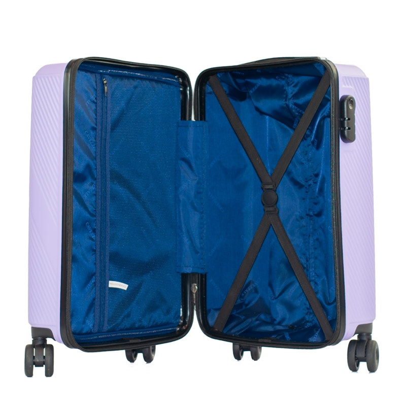 Mala de Bordo 10 Kg ABS 4 Rodas Antifurto La Fenice Bari Lilás 105716