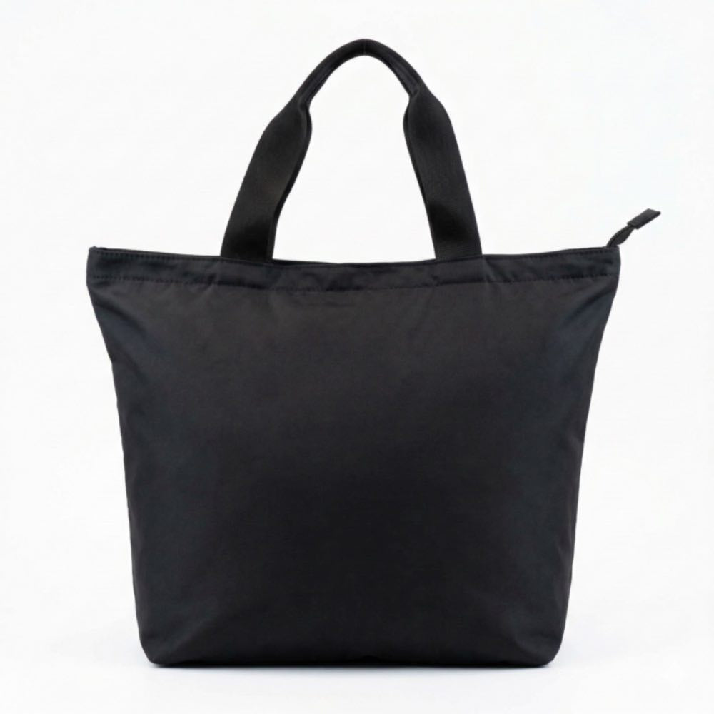 Shopping Bag Média Dobrável Poliéster La Fenice Preto 105701