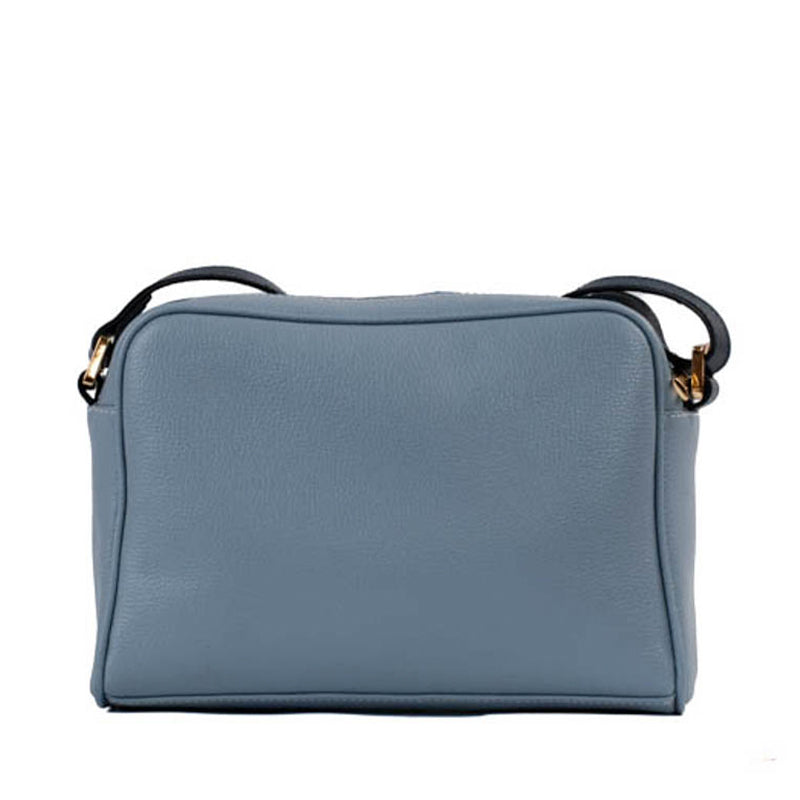 Bolsa Tiracolo Média Couro Monograma La Fenice Sky/Marinho 105044