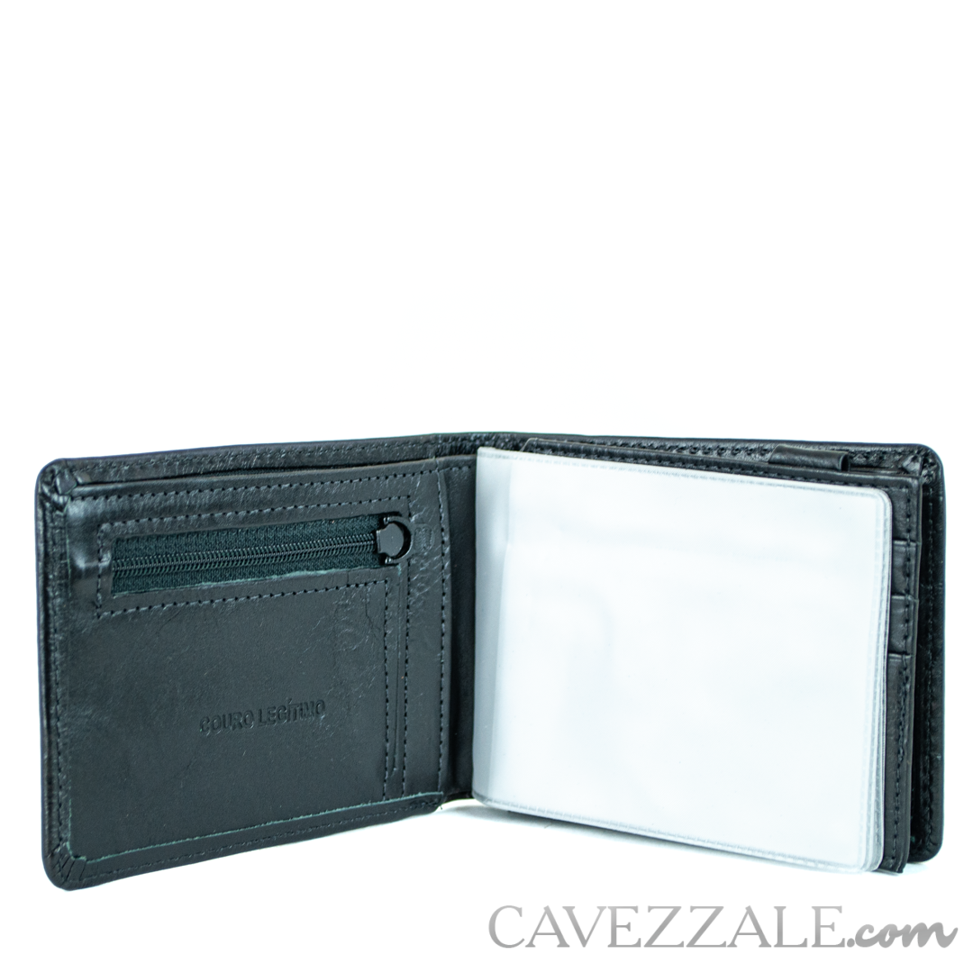 Carteira de Couro Masculina La Fenice Preto 050033