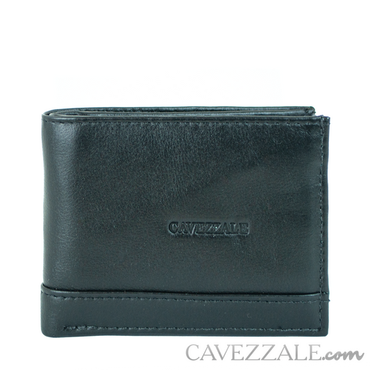 Carteira Couro Masculina Grande La Fenice Preto 050042