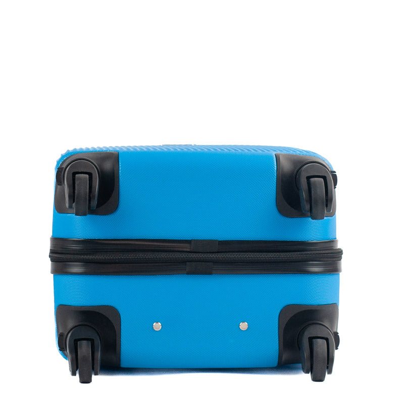 Mala de Bordo La Fenice com Zíper Antifurto Capri ABS Azul 101716