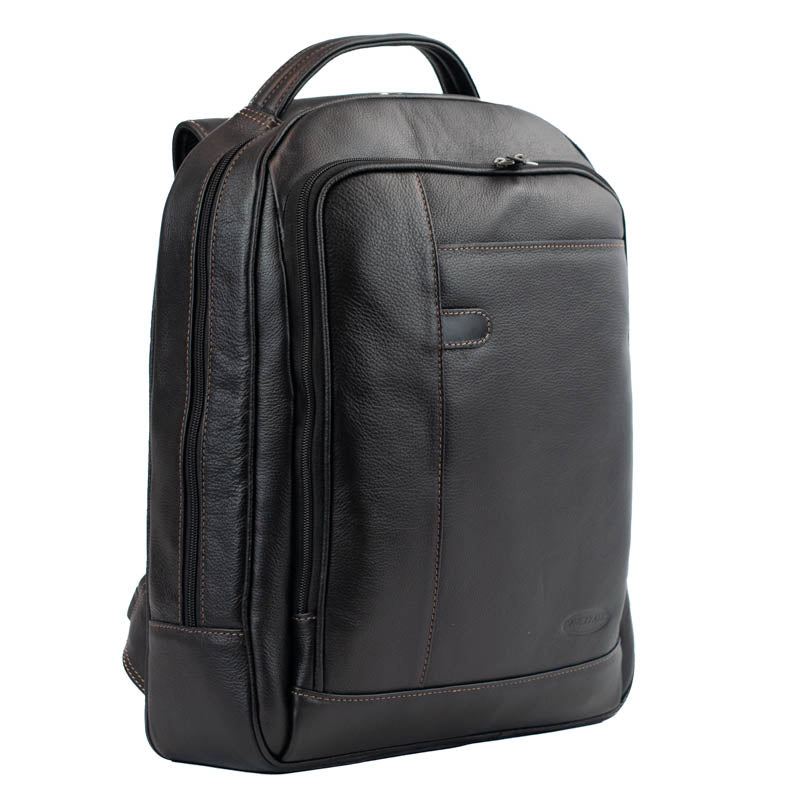 Mochila de Couro Bufalo La Fenice Preto 103296