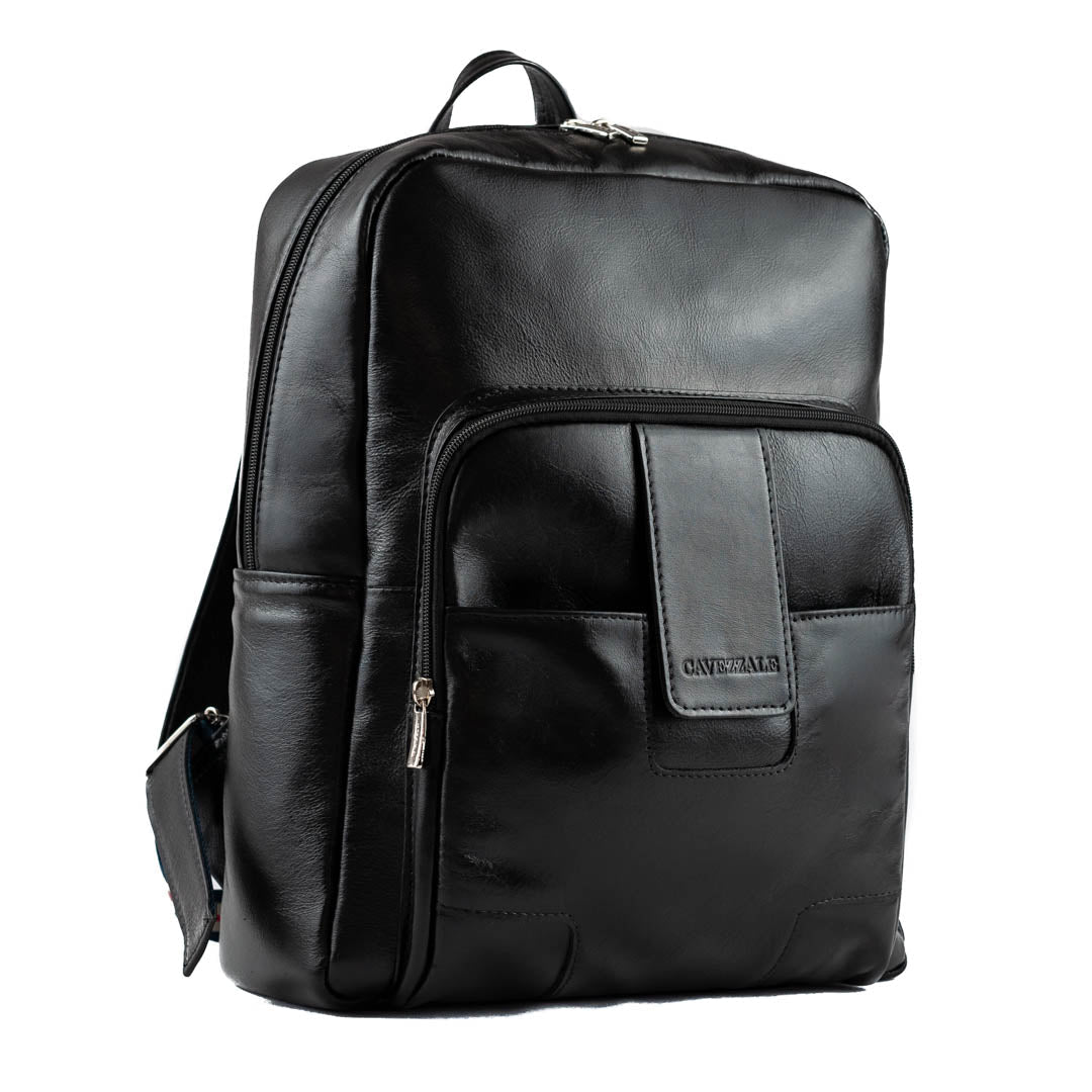 Mochila de Couro Masculina La Fenice Preto 99657
