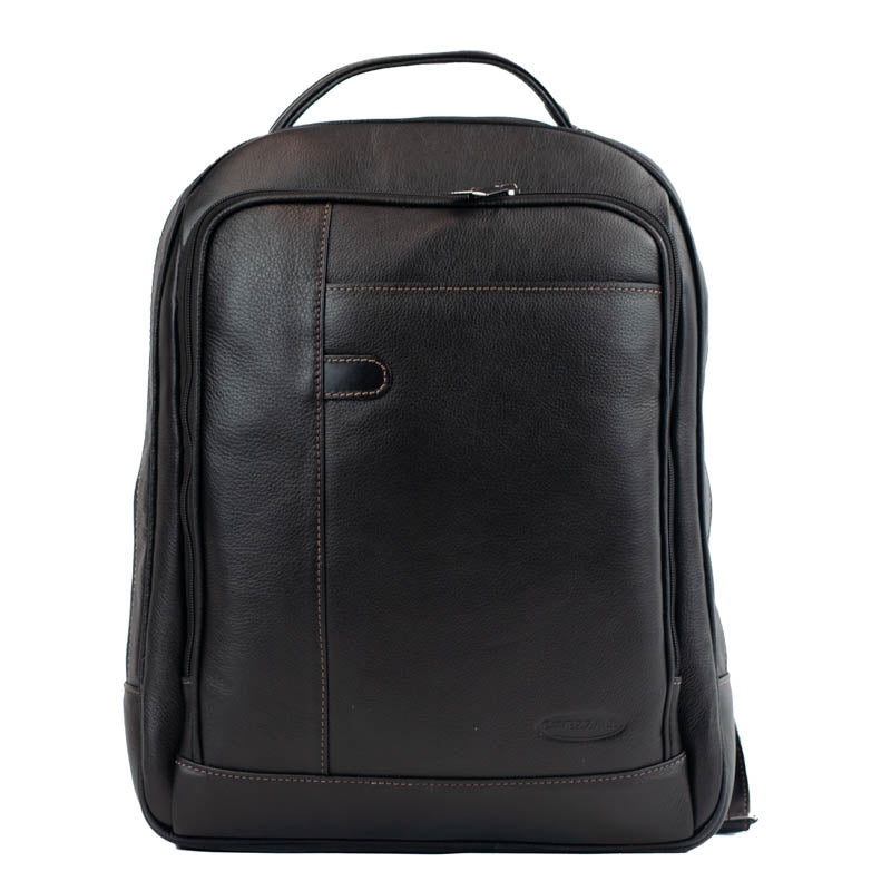 Mochila de Couro Bufalo La Fenice Preto 103296