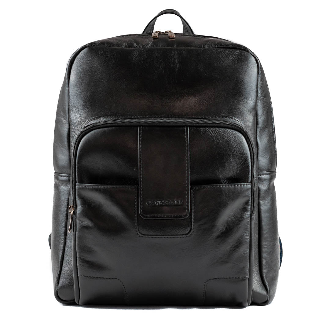 Mochila de Couro Masculina La Fenice Preto 99657