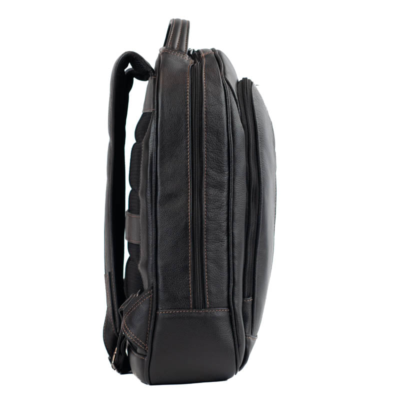 Mochila de Couro Bufalo La Fenice Preto 103296