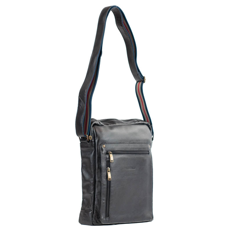 Tiracolo Transversal Couro La Fenice Preto 055236